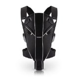 BABYBJORN Baby Carrier Miracle, Black/Silver, Cotton Mix